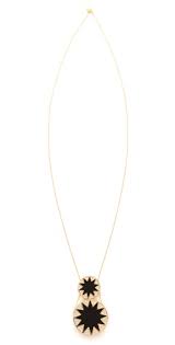 House Of Harlow 1960 Double Sunburst Pendant Necklace Pendant Necklace Stylish Necklace Modern Necklaces