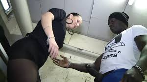 German MILF Lexa Velvet Fucks a Fare Dodger in the Basement: Blowjob  Blowjob Porn