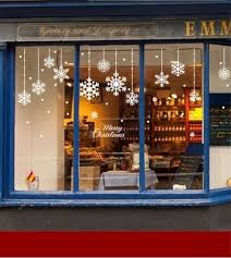Winter Snowflakes Window Decals Christmas Holiday Ornament Etsy Christmas Window Decorations Christmas Window Display Christmas Window