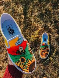 Flower Boy Van S The Custom Movement In 2020 Vans Boys Vans Custom Vans Shoes