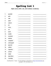 spelling worksheets free spelling curriculum from k12reader