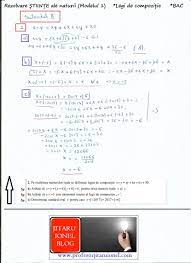 Transmite sugestii, povesti, exercitii etc. Pregatire Bac Mate Exercitii Rezolvate Cu Legi De Compozitie Mate Info Stiinte Tehnologic Si Pedagogic Jitaruionelblog Pregatire Bac Si Evaluarea Nationala 2021 La Matematica Si Alte Materii Materiale Lectii Formule Exercitii Rezolvate