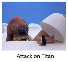Noot Noot Spongebob Comparison Charts Pingu Spongebob Attack On Titan