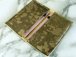 With button & loop closure: How To Make A Leather Business Card Holder Archives Creative Fashion Blog