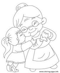 The best free, printable grandparents coloring pages! Grandparents Day Kiss Grandma Coloring Pages Printable