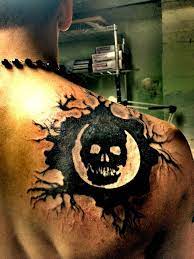 Fan Gets Omen Gears Of War 3 Back Tattoo Gaming Tattoo War Tattoo Gears Of War