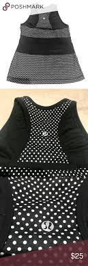 Black And White Polka Dot Tank Top Lululemon Black White Polka Dot Tank Top 4 Polka Dot Tank Top Tops Clothes Design