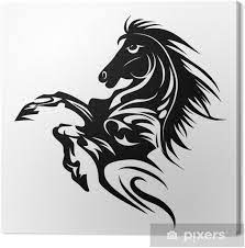 Tattoo pferd tattoo männer pferde tattoos tattoo frauen haare und beauty tattoo vorlagen tattoo ideen tiere rotkehlchen pegasus tattoo | best tattoo ideas gallery even though there is an imaginable mythological creature depicted in the pegasus tattoo by damian gorski it is performed very realistically. Leinwandbild Pferd Tattoo Symbol Fur Design Isoliert Emblem Oder Logo Vorlage Pixers Wir Leben Um Zu Verandern