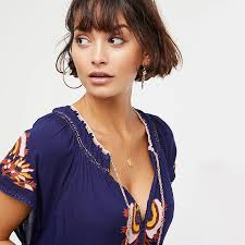 Daisy Fields Boho Maxi Dress Women Long Sleeve V Neck Lace Up Sexy Dresses  Ladies Red Embroidery Gypsy Hippie Long Dress 2020