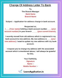 Request for changing the bank account for salary deposits. Simple Company Address Change Letter To Bank Change Of Address Company Address Lettering