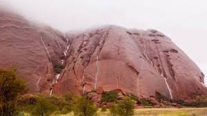 Uluru lies west of the simpson desert, about 208 miles (335 km). Ayers Rock Waterfall Uluru Youtube