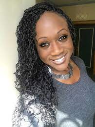 Senegalese Twists Braided And Dipped In Water For A Wavy Look Box Braids Hairstyles Short Box Braids Senegalese Twist Braids