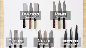 These types of knives are often used by the top. Types Of Finishes For Japanese Knives Kurouchi Migaki Damascus Nashiji Tsuchime Youtube