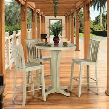 Pub table with two stools pub table and two stools. White Color Vintage Round Pub Table With 3 Chairs With Backrest Azelitehomes