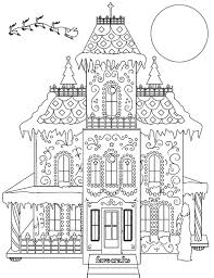 Hgtv features playrooms and kids' bedrooms with a mod, hip, colorful style that makes this kid spaces look cutting edge. Breathtaking Gingerbread House Coloring Page Pdf Favecrafts Com