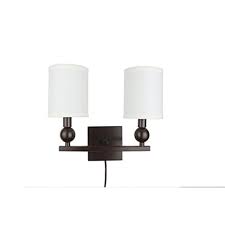 Charlton Home Pietrzak 2 Light Plug In Candle Wall Light Wayfair