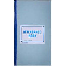 Attendance book small size