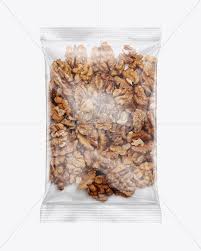 Download Clear Plastic Pack W Walnuts Mockup In Flow Pack Mockups On Yellow Images Object Mockups PSD Mockup Templates
