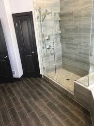 Bathroom Floor Daltile Willow Bend Smoky Brown Shower Walls Shaw Rockwood Quarry Shower Floors River Pebbl Daltile 3x6 White Subway Tile White Subway Tile