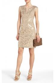 2016 Hot Sale Kaya Cheap Bcbg Sleeveless Gold Cocktail Dress