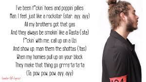 Post Malone Rockstar Lyrics Ft 21 Savage Youtube intro hahahahaha tank god beats. post malone rockstar lyrics ft 21 savage