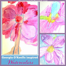 Art prints, canvas prints, framed prints, metal & acrylic prints, wood prints, tapestries. Georgia O Keeffe Inspired Flower Paintings The Pinterested Parent
