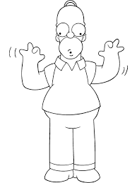Homer simpson coloring page free printable coloring pages. Coloring Page Homer Simpson Coloring Me