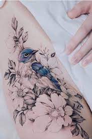 37 Simple And Elegant Rose Tattoos In Watercolor And Bright Colors The First Hand Fashion News For Females White Bird Tattoos Birds Tattoo Red Bird Tattoo