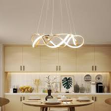 Circular Pendant Light Modern Chandelier Pendant Light Led Dimmable With Control Heparts