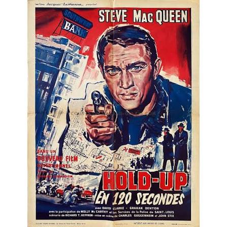 THE ST LOUIS BANK ROBBERY Movie Poster - 23x32 in. - 1959 - Charles  Guggenheim, Steve McQueen