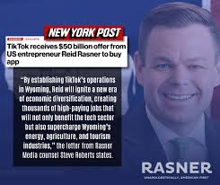 Let's bring TikTok to Wyoming! 👇 Here are just some of the ways we'll  benefit: 🤩 It will supercharge our energy, ag and tourism industries 🤩 It  will bring in more high-skilled