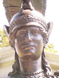 Minerva Roman Goddess of Wisdom Green-Wood 0778