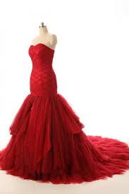 Get the best deals on beautiful mermaid wedding dresses and save up to 70% off at poshmark now! Popular Handmade Long Mermaid Red Wedding Dress Wisebridal Com