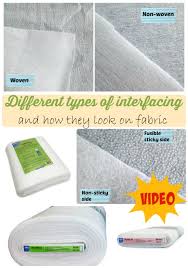 Different Types Of Interfacing And When To Use Them So Sew