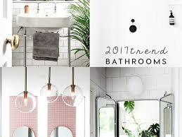 Opt for a simple looking bathroom vanity. Interior Trends Small Bathroom Trends 2017