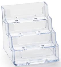 4.9 out of 5 stars. 4 Pocket Business Card Holder Acrylic Desktop Card Display