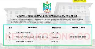 Program ziarah muhibbah majikan prihatin majlis perbandaran kajang tahun 2021. Jawatan Kosong Majlis Perbandaran Kajang Mpkj