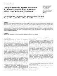 Put in all the numbers and set the time to 10 after 11. Pdf Utility Of Montreal Cognitive Assessment In Differentiating Dementia With Lewy Bodies From Alzheimer S Dementia