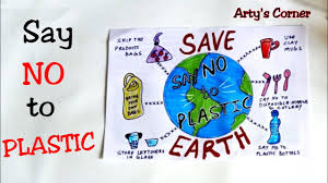 Poster lingkungan hidup yang mudah digambar dan menarik. Say No To Plastic Stop Plastic Pollution Poster Drawing For School How To Draw Save Earth Youtube Poster Drawing Poster On Pollution Save Earth Posters