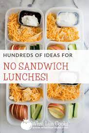 Ideas For Lunches Without Sandwiches From Whatlisacooks Com Non Sandwich Lunches Lunches Without Bread Lunch Packing Non Sandwich Lunches Kids Meals Lunch