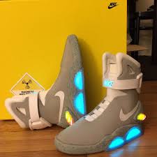 Nike Air Mag Back To The Future For Sale Nib 2011 Nike Air Mag Marty Mcfly Back To The Future Ii Bttf Sneakers Size 10 Marvel Shoes Hype Shoes Nike Air Mag