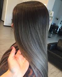 Black And Silver Hair Color Black Silver Gray Color Ash Hair Rooted Silver Gray Hair Color Melt Hair By Caitlin Caitlinrocksm Color Melting Hair Black Hair Balayage Black Hair Dye