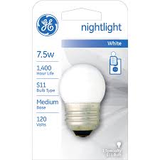 Ge 7 5 Watt S11 Medium Base Round Night Light White Bulb 1 Pack Light Bulbs Meijer Grocery Pharmacy Home More