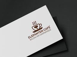 Elefanten Cafe Logo Mockup Cafe Logo Logo Mockup Logos