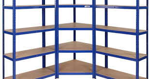 Vonhaus 5 Tier Heavy Duty Steel Mdf Corner Racking Shelving Unit 5 Shelving Garage Shelving Shelving Unit