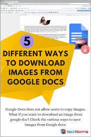 5 Different Ways To Download Images From Google Docs Google Docs Google Image