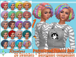 Annett S Sims 4 Welt Parenthood Female Hair Recolors In 2020 Womens Hairstyles Sims 4 Sims