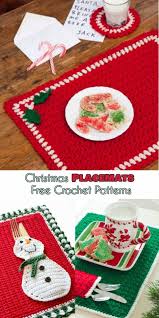 The Best Christmas Placemats Crochet Patterns Crochet Placemat Patterns Christmas Placemats Christmas Crochet Patterns Free
