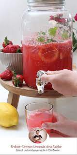 Zitronenlimonade ohne zucker selber machen: Erdbeer Zitronen Limonade Selber Machen Ohne Zucker Recipe Strawberry Recipes Lemon Lemonade Homemade Lemonade Recipes