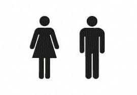 Woman And Man Bathroom Sign Figures For Gold Members Room Signs Bathroom Signs Man Bathroom